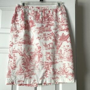 J crew cute cotton toile skirt size 4